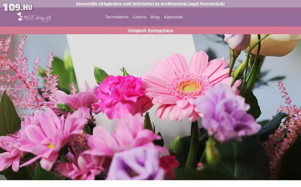 Virág illatház - Weboldal készítés Nyíregyháza