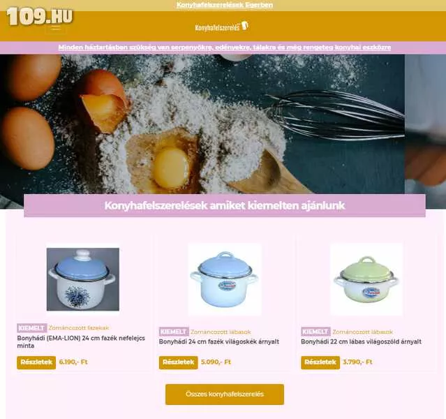 Mixer-konyhafelszerelés - Weboldal készítés Eger