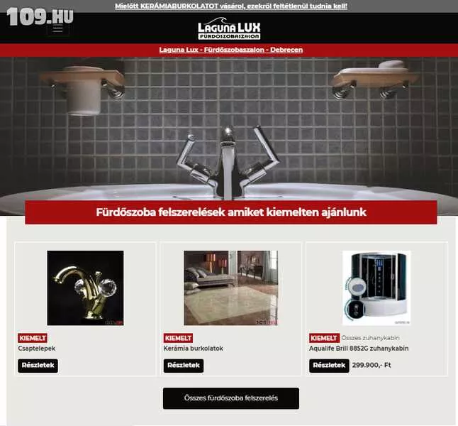 Laguna Lux - Weboldal készítés Debrecen