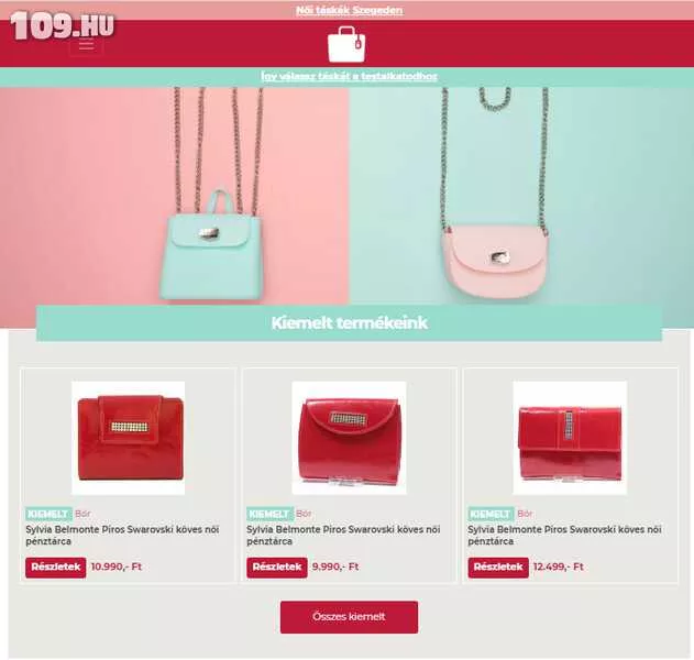 Női táska - Weboldal készítés Ásotthalom